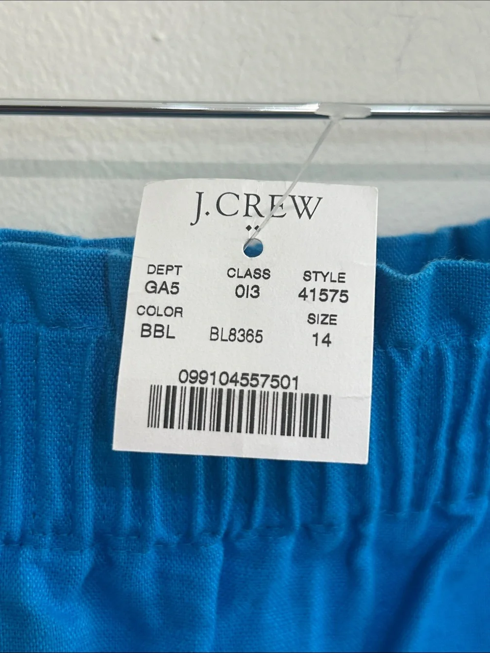 J Crew Women’s Blue Paper Bag Skirt Size 14 NWT